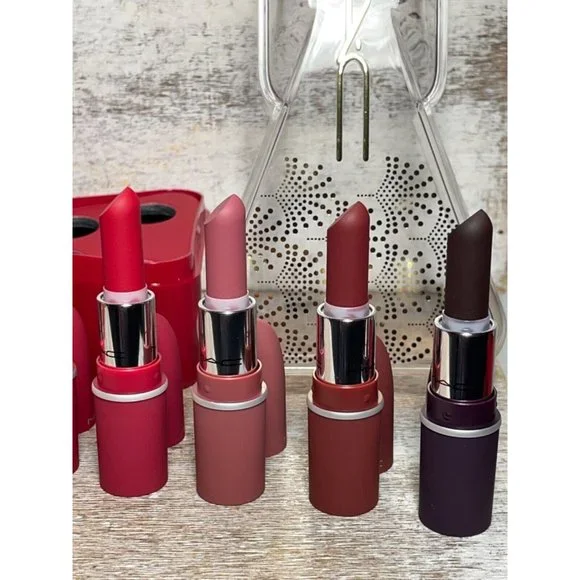 Mac Cosmetics Powder Kiss Lip Vault x 12 HOLIDAY COLLECTION - Picture 9 of 16